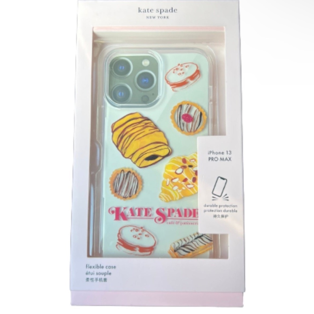 kate spade New York Clear cafe & patisserie Multicolor iPhone Case